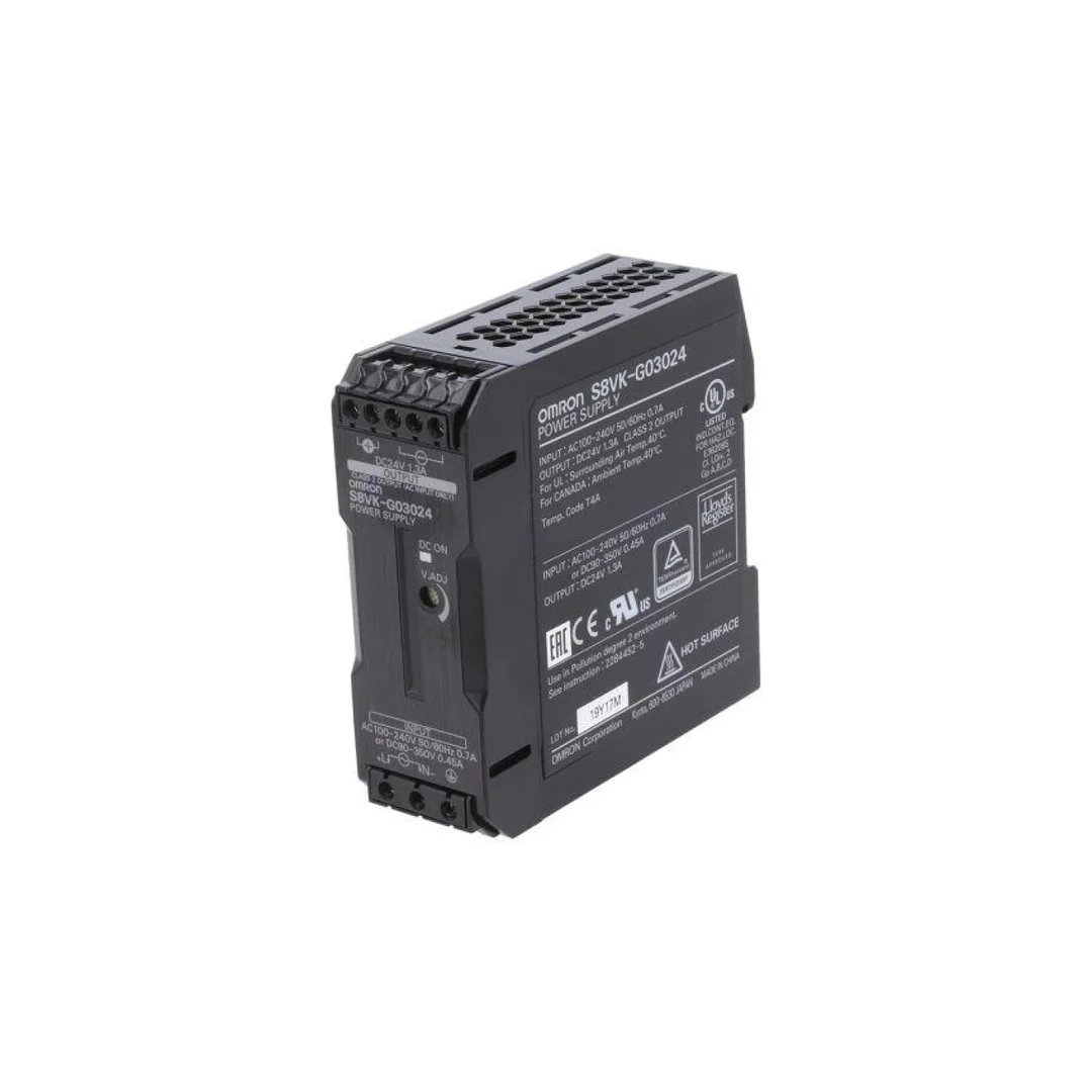 Zasilacz: impulsowy na szynę DIN 30W 24VDC 1,3A 85÷264VAC S8VK-G03024