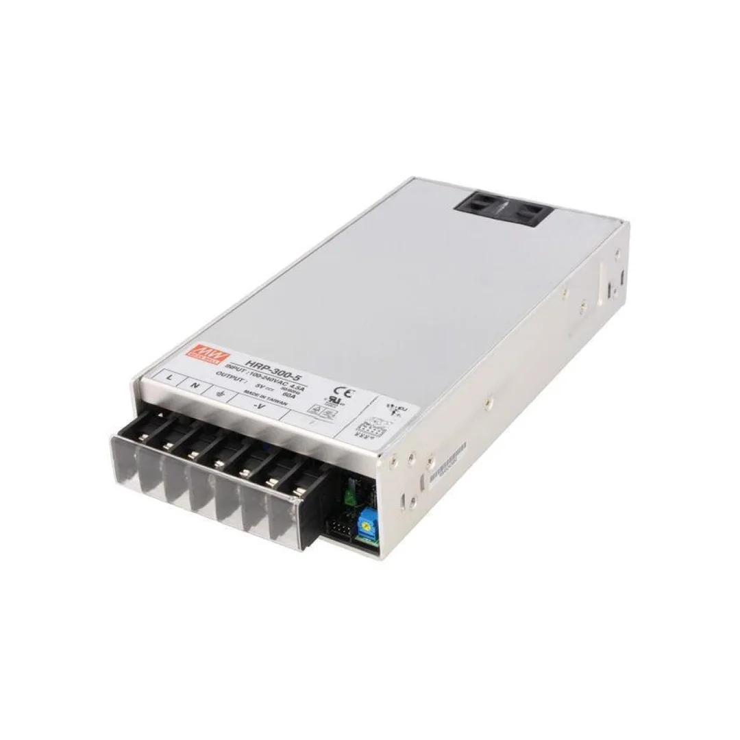 Zasilacz impulsowy do wbudowania modułowy: 300W / 5VDC / 60A HRP-300-5