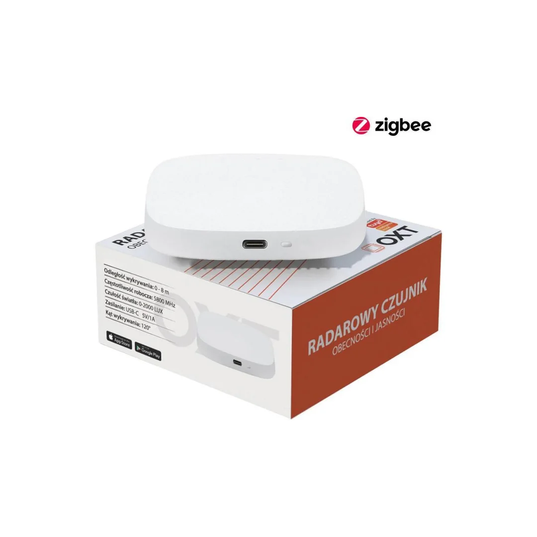 OXT Czujnik radar obecności jasności USB ZigBee TUYA T165