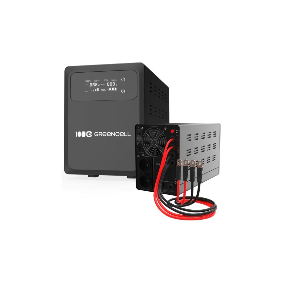 UPS ZASILACZ AWARYJNY Greencell PowerCore 1500VA 1000W AVR 12VDC LCD