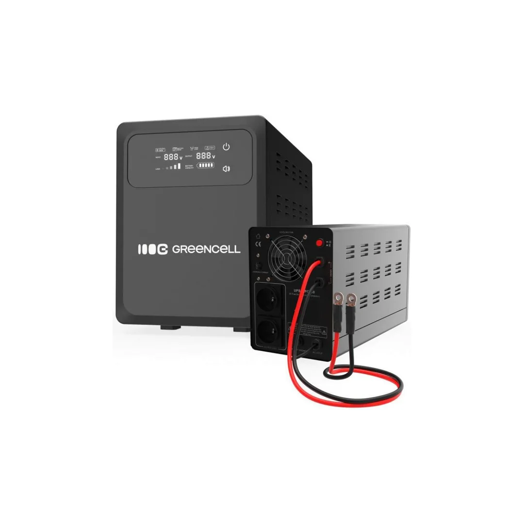 UPS ZASILACZ AWARYJNY Greencell PowerCore 1200VA 800W AVR 12VDC LCD