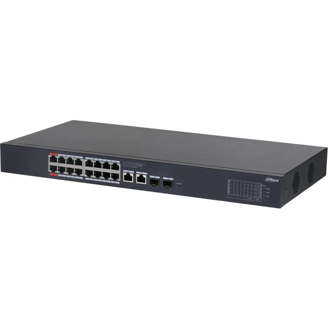 Switch PoE 16-portowy 1Gbps +2x SFP CS4220-16GT-240