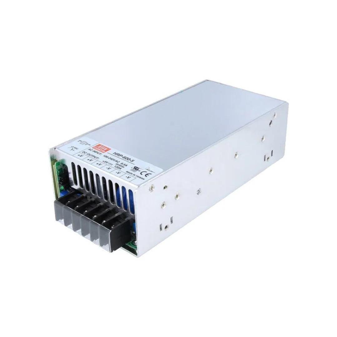 Zasilacz impulsowy do wbudowania modułowy 600W 5VDC 120A HRP-600-5