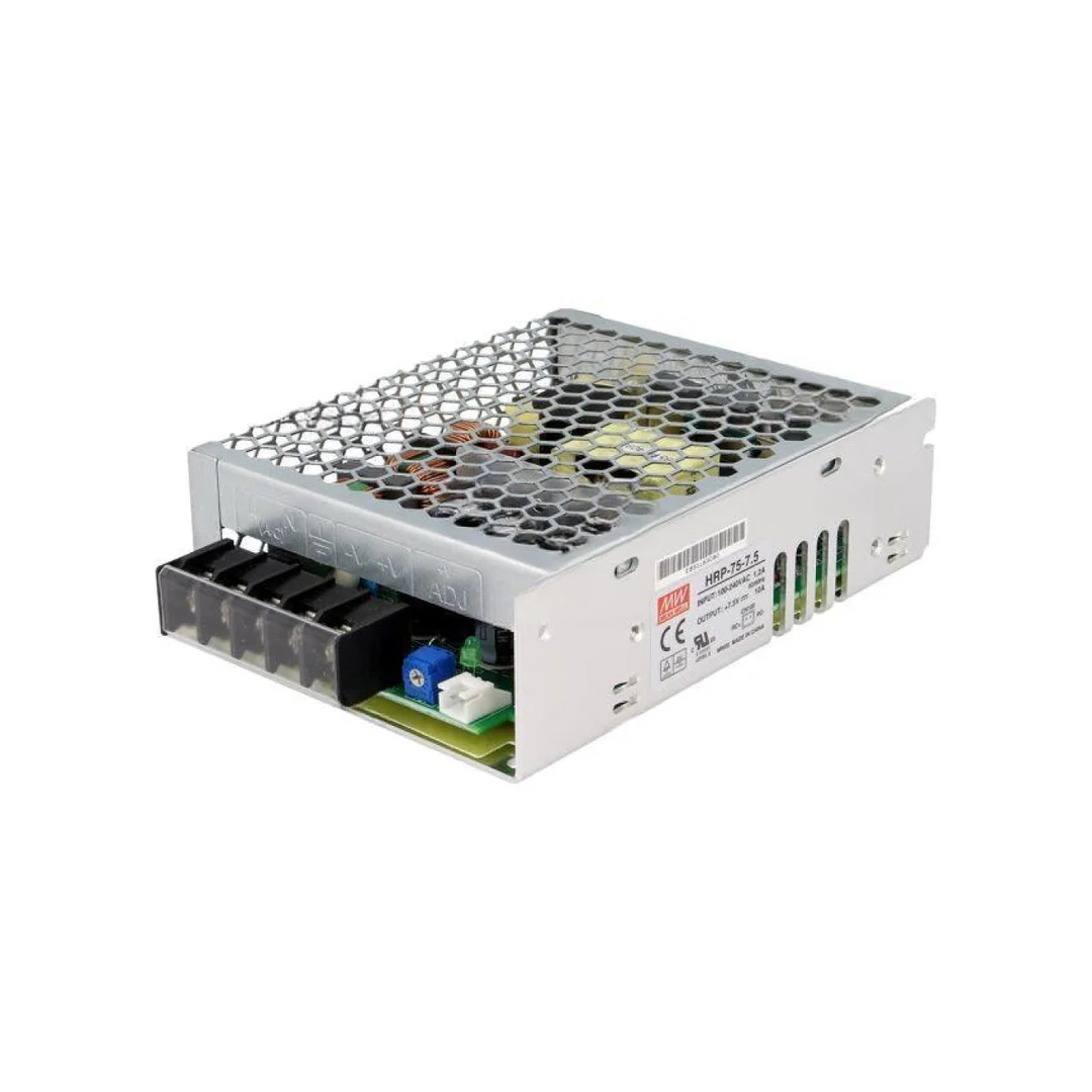 Zasilacz impulsowy do wbudowania modułowy 75W 7,5VDC 10A HRP-75-7.5