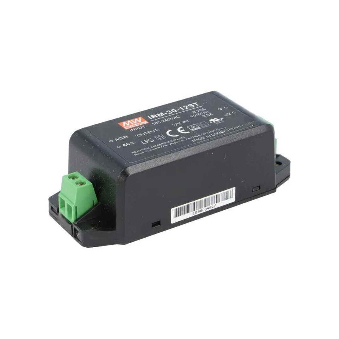 Zasilacz impulsowy do wbudowania modułowy 30W 12VDC 2,5A IRM-30-12ST