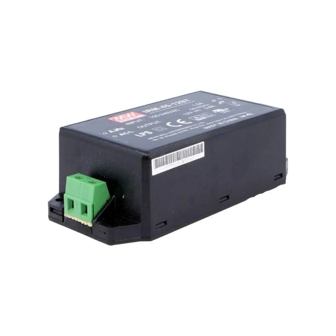 Zasilacz impulsowy do wbudowania modułowy 45,6W 12VDC 3,8A IRM-45-12ST