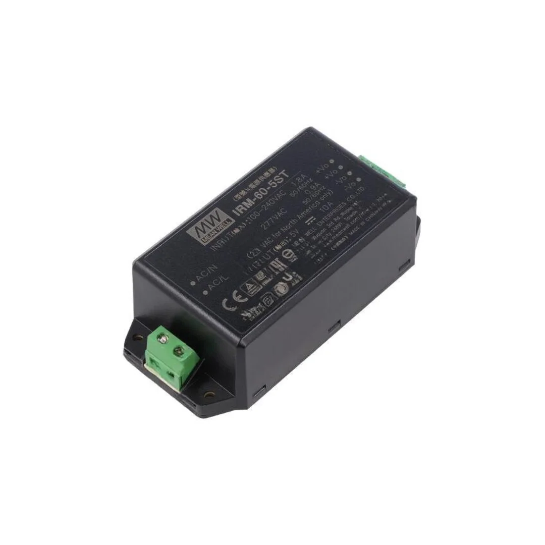 Zasilacz impulsowy do wbudowania modułowy 50W 5VDC 10A IRM-60-5ST