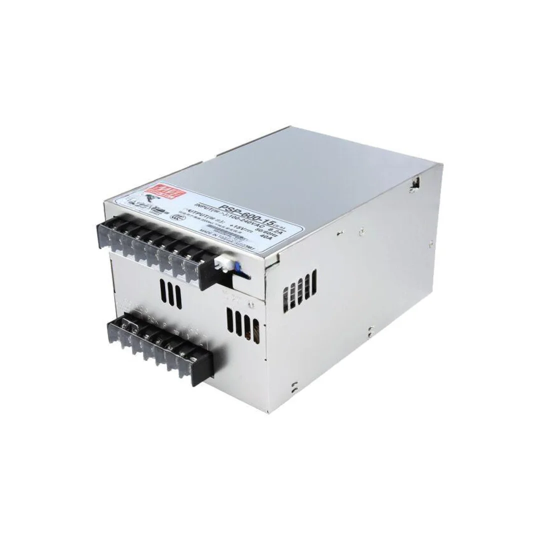 Zasilacz impulsowy do wbudowania modułowy 600W 15VDC 40A PSP-600-15