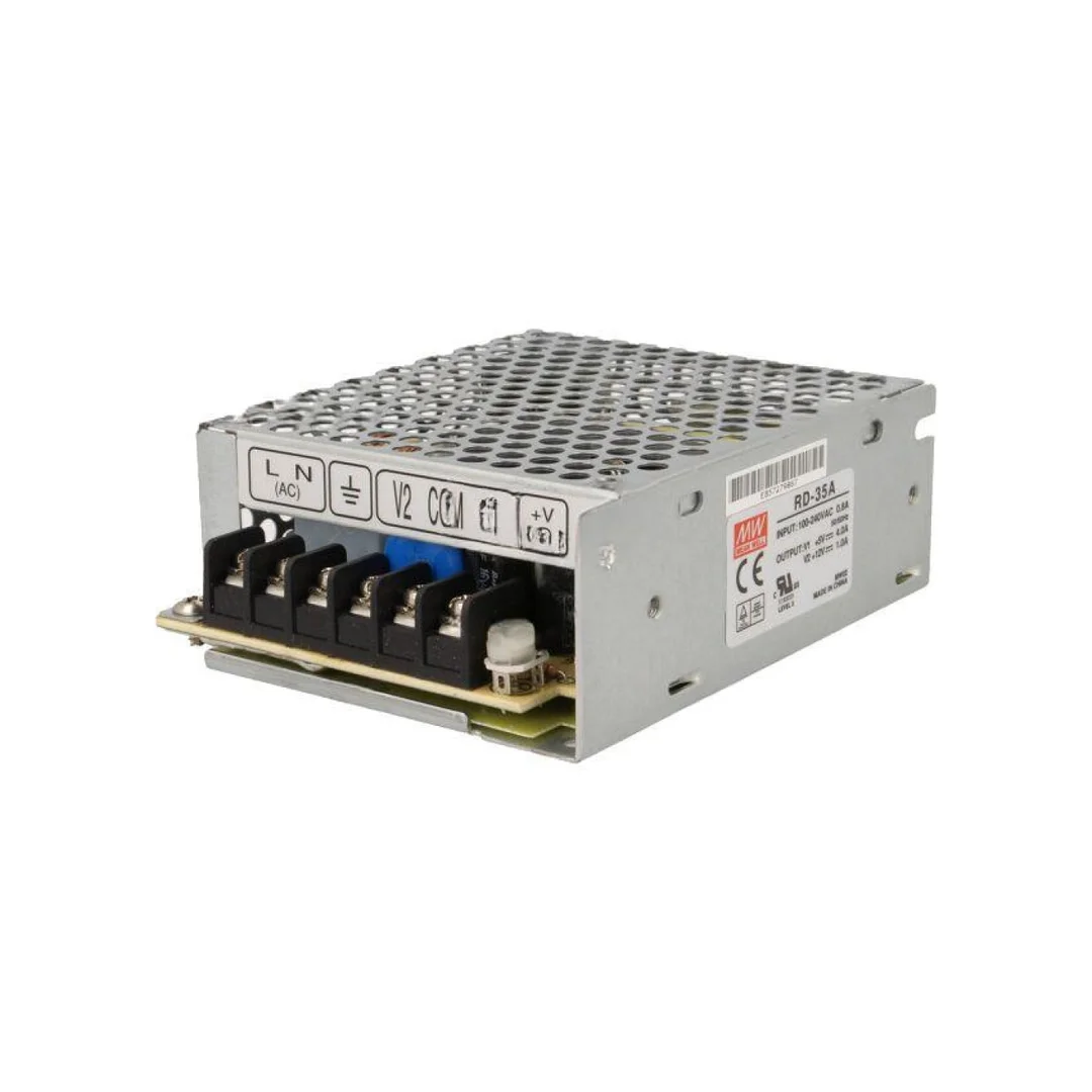 Zasilacz impulsowy do wbudowania modułowy 32W 5VDC OUT: 2 RD-35A