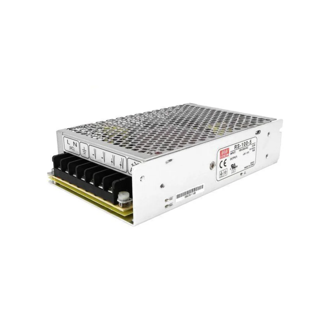 Zasilacz impulsowy do wbudowania modułowy 100W 5VDC 16A RS-100-5