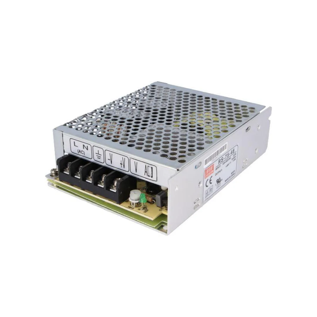 Zasilacz impulsowy do wbudowania modułowy 75W 48VDC 1,6A RS-75-48