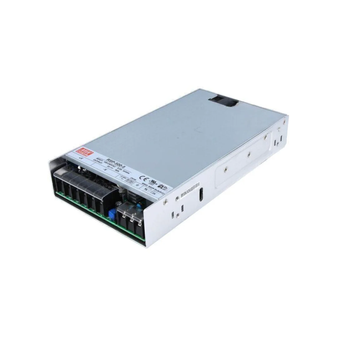 Zasilacz impulsowy do wbudowania modułowy 450W 5VDC 90A RSP-500-5