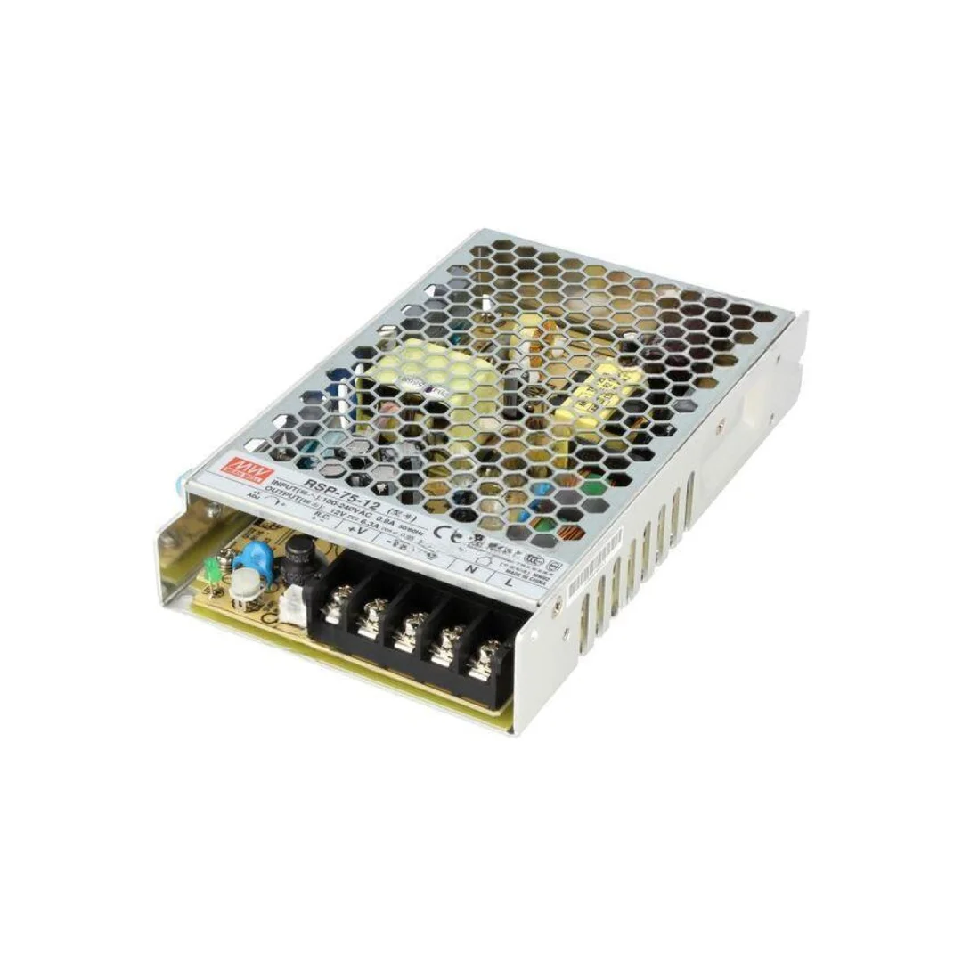Zasilacz impulsowy do wbudowania modułowy 75,6W 12VDC 6,3A RSP-75-12