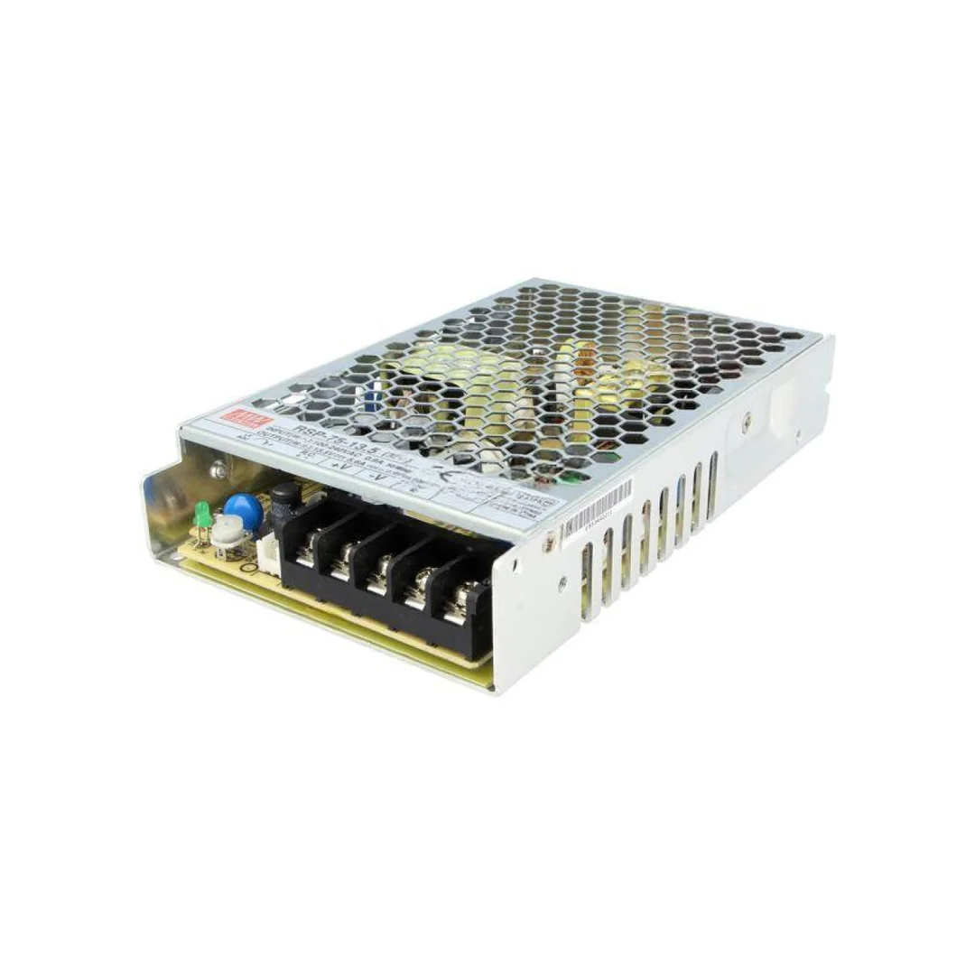 Zasilacz impulsowy do wbudowania modułowy 75,6W 13,5VDC 5,6A RSP-75-13.5