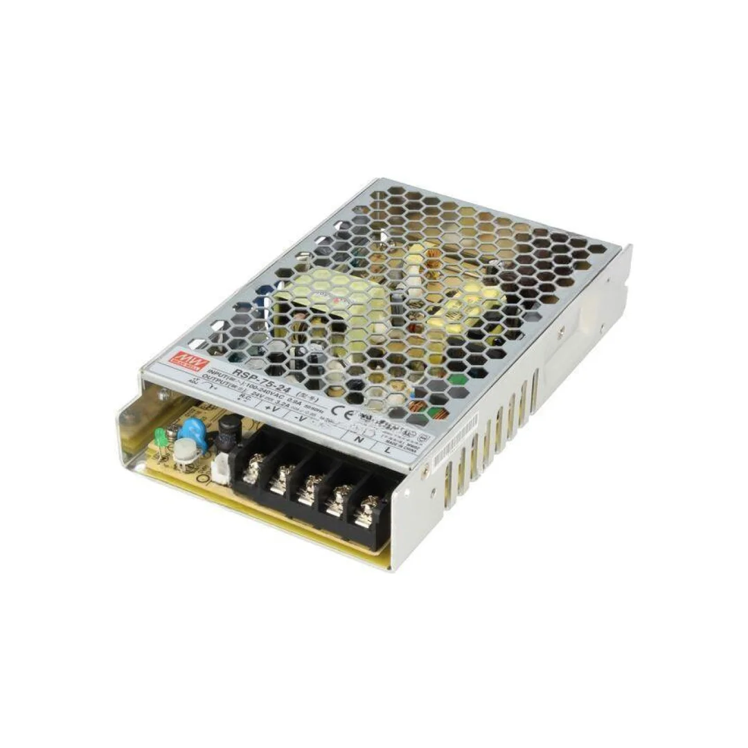 Zasilacz impulsowy do wbudowania modułowy 76,8W 24VDC 3,2A RSP-75-24