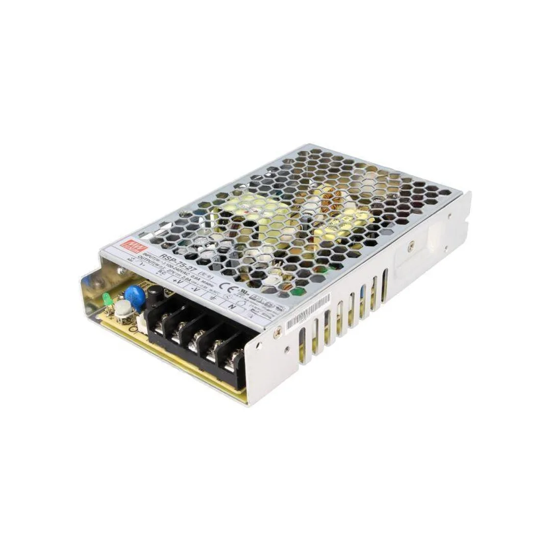 Zasilacz impulsowy do wbudowania modułowy 75,6W 27VDC 2,8A RSP-75-27