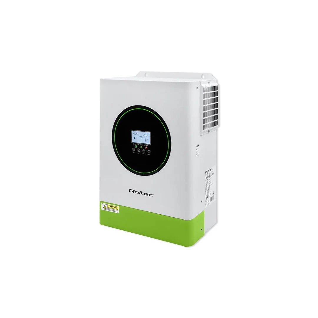Qoltec Hybrydowy inwerter solarny Off-Grid 6200W 120A 48V MPPT BMS Sinus opcja Wi-Fi Power Factor 1.0