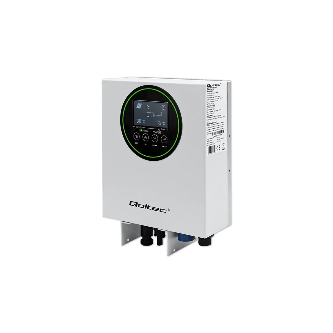 Qoltec Inwerter Przetwornica solarna do grzania wody ECO Solar Boost MPPT BYPASS LCD 3kW/4kW Wi-fi