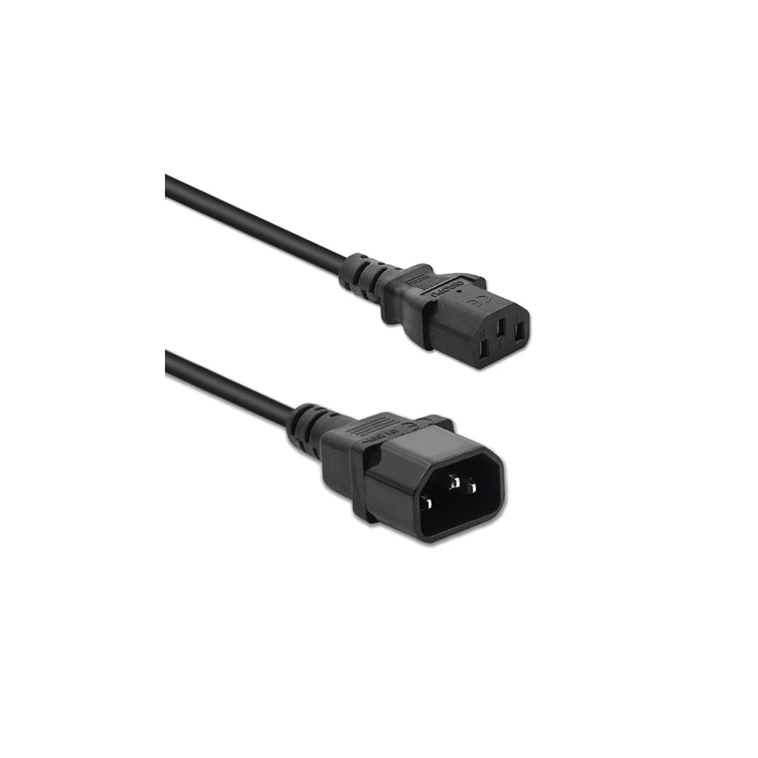 Qoltec Kabel zasilający do UPS IEC C13/C14 3x1.0mm² 1.5m