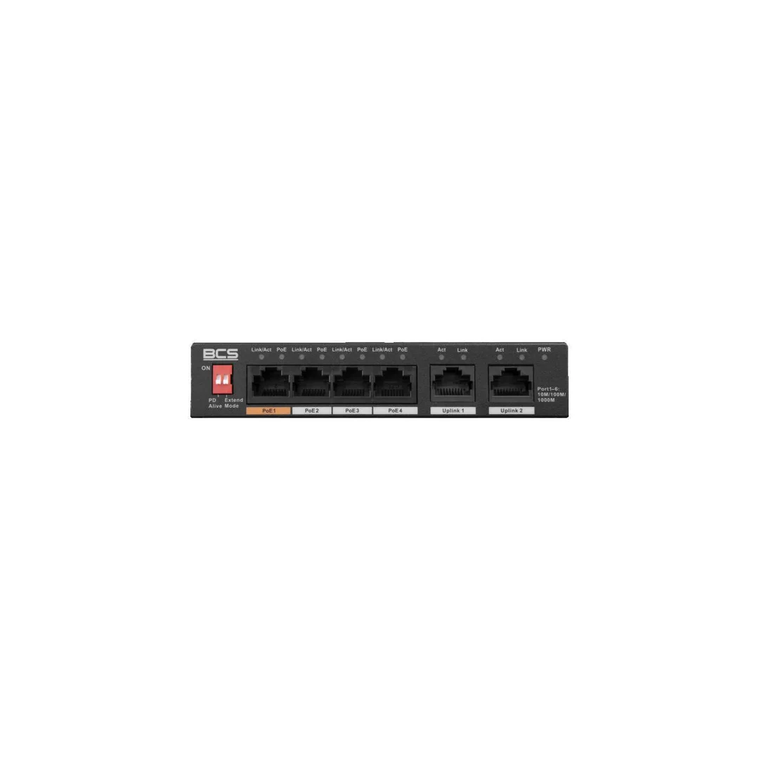 Switch PoE 4-portowy 1Gbps BCS-L-SP04G02G(2)