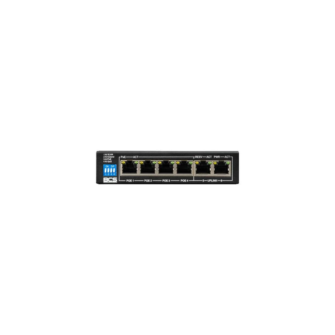 Switch PoE 4-portowy 100Mbps BCS-B-SP0402