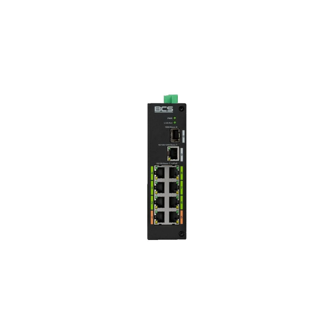Switch PoE 8-portowy 100Mbps + SFP BCS-L-SP08E01G-1SFP(2)