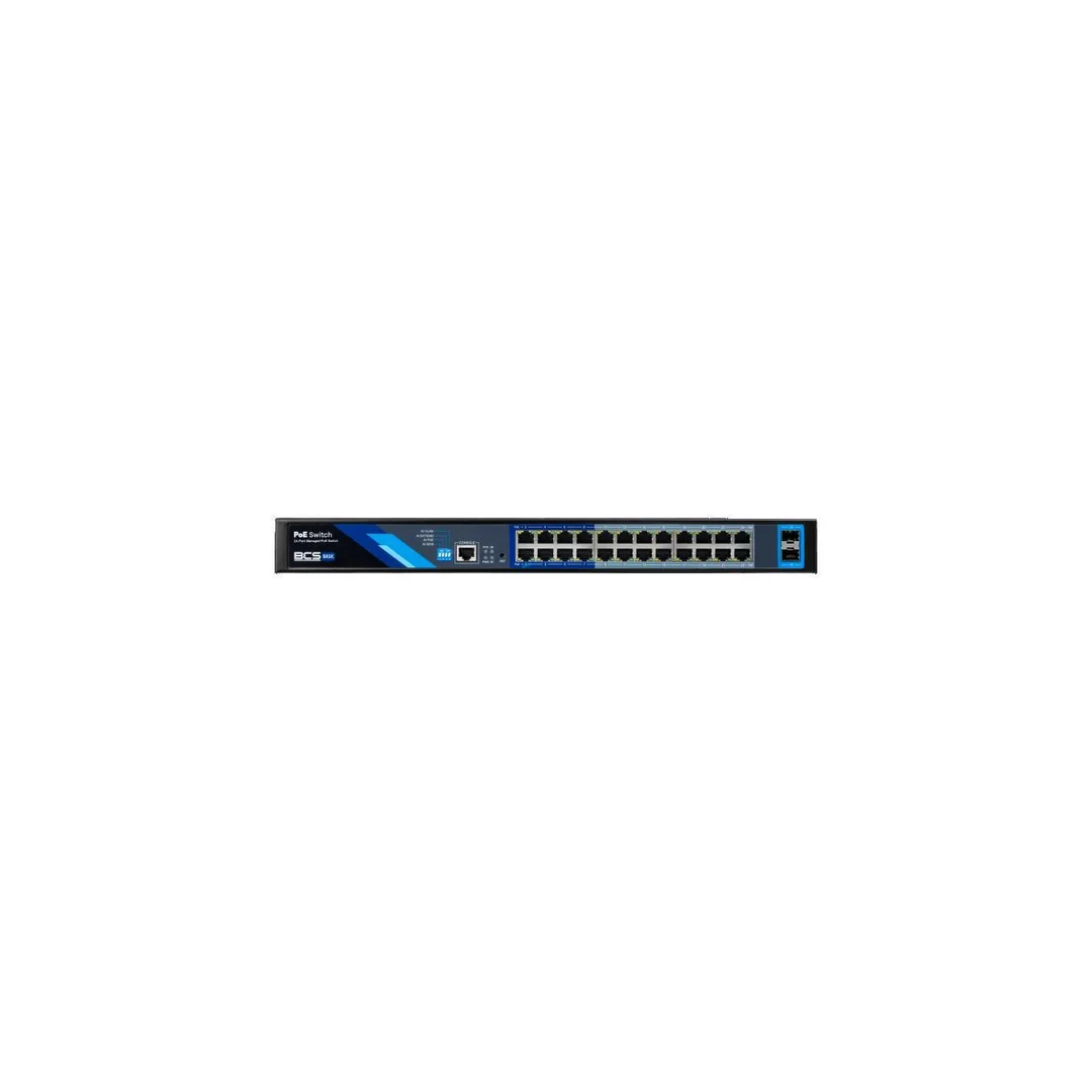 Switch PoE 24-portowy 1Gbps + 2xSFP BCS-B-SP24G-2SFP-M