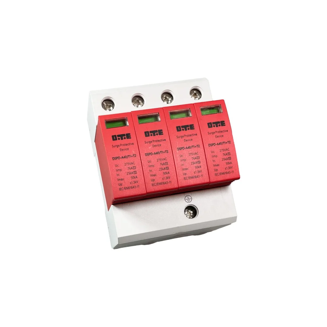 Ogranicznik przepięć AC275V 50kA klasa T1+T2 (B+C) DTE DSPD-AC275-50kA 4P