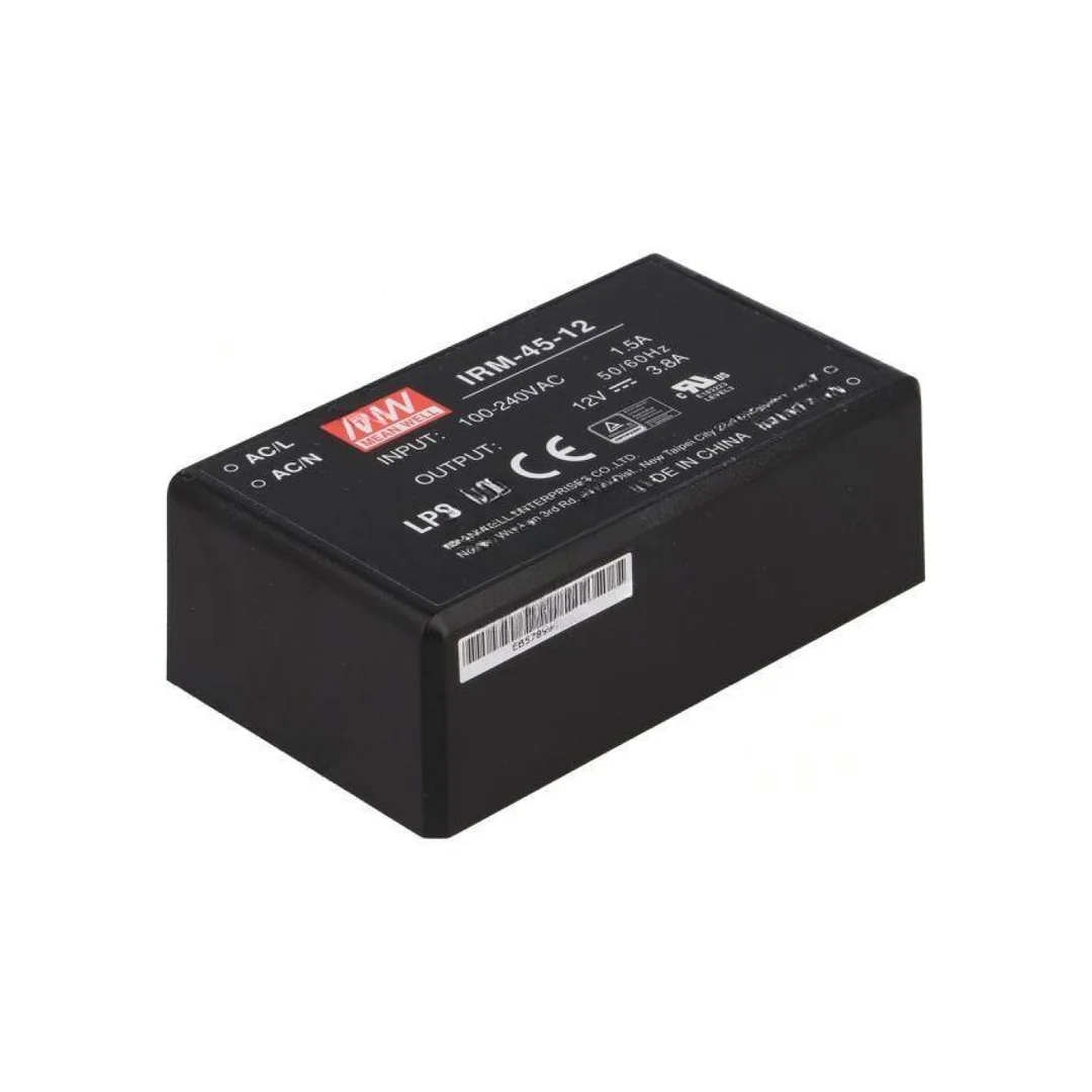 Przetwornica AC/DC 45, 6W 85-264VAC 12VDC Iwyj 3800mA IRM-45-12