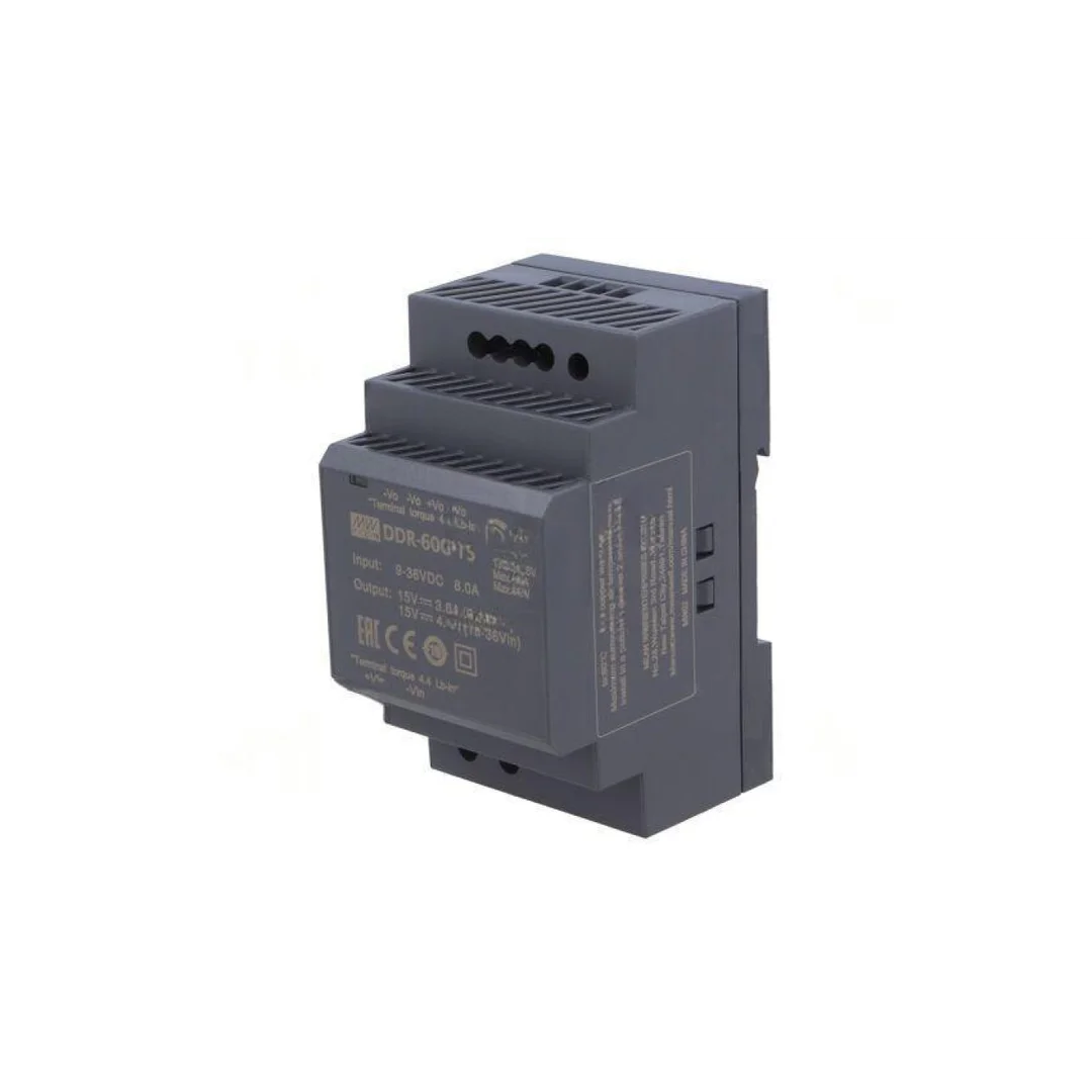 Przetwornica DC/DC 60W 9-36VDC 15VDC Iwyj 4A DDR DDR-60G-15