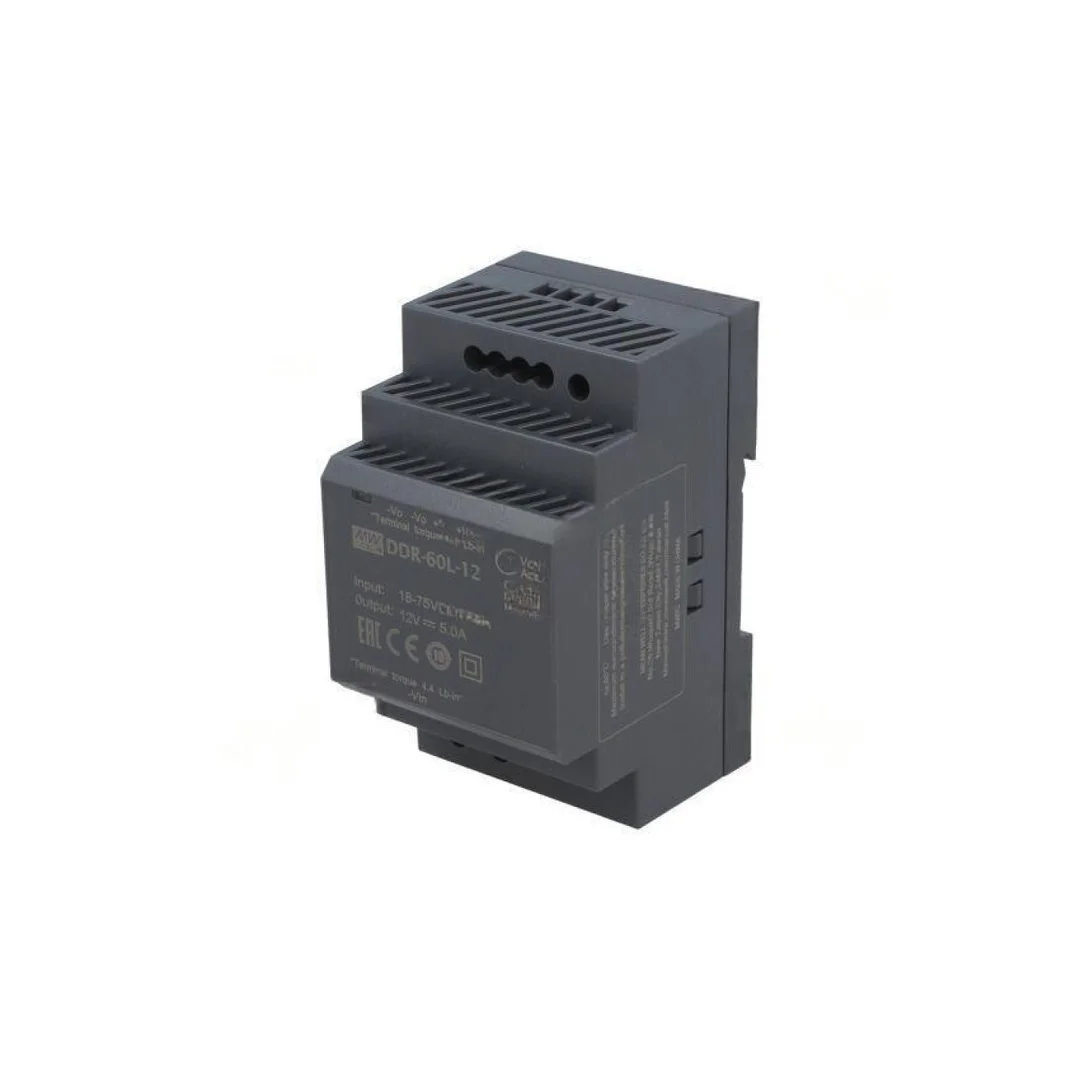 Przetwornica DC/DC 60W 18-75VDC 12VDC Iwyj 5A DDR DDR-60L-12