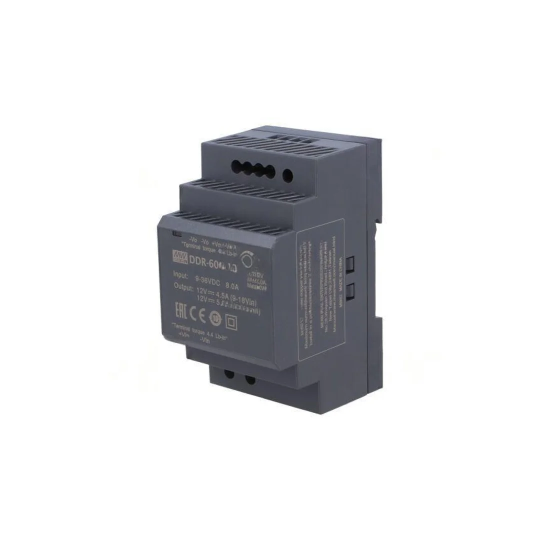 Przetwornica DC/DC 60W 9-36VDC 12VDC Iwyj 5A DDR DDR-60G-12