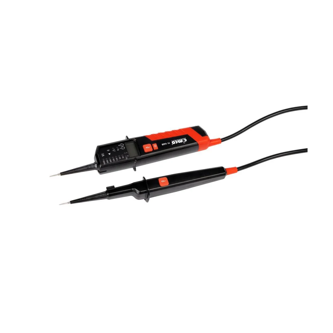 Tester Napięcia Wskaźnik Napięcia FI-/RCD 12-690V AC/DC Wyświetlacz LCD LED 111438 Cimco