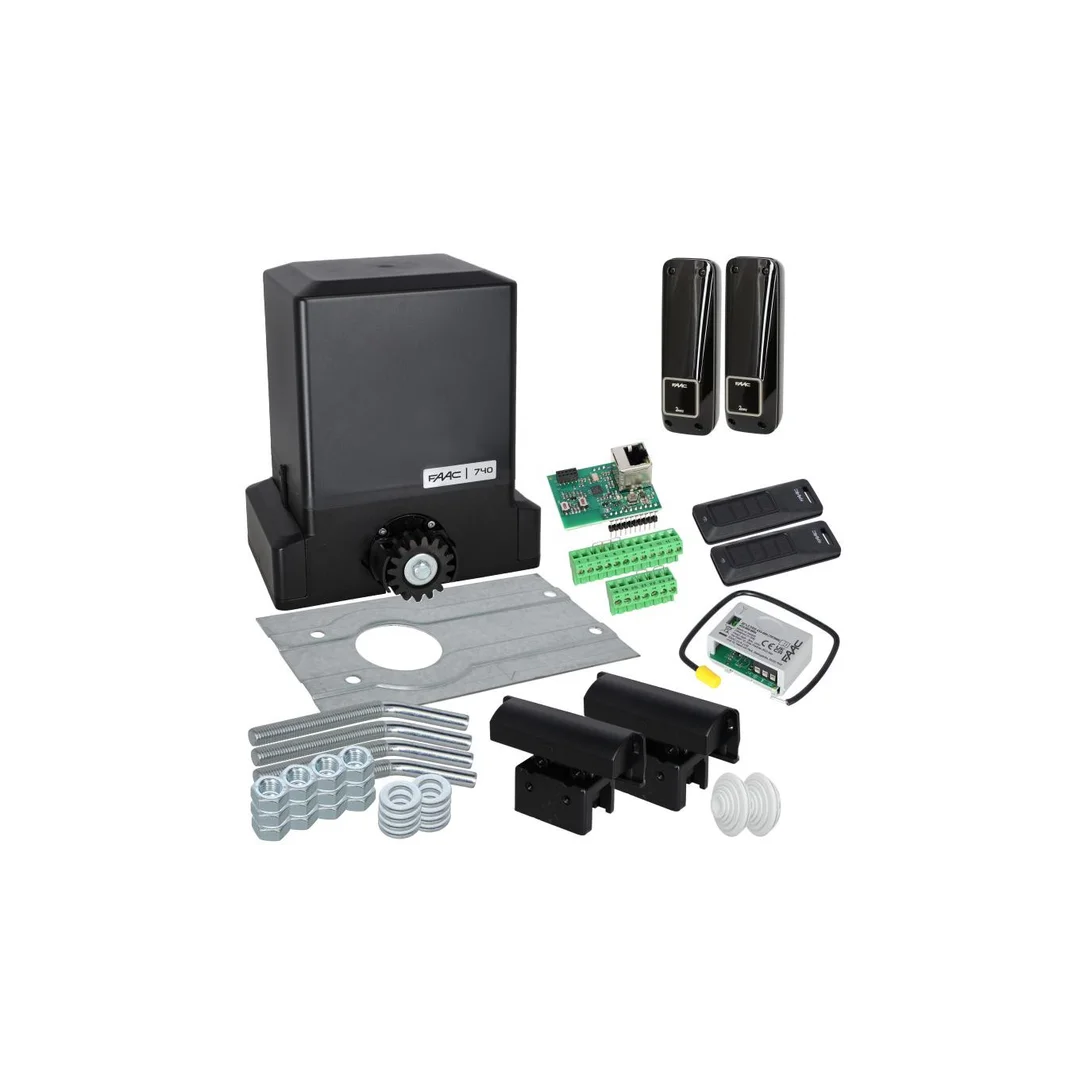 Zestaw Delta 2 - FAAC 740 SMART SIMPLY CONNECT WI-FI/LAN - napęd do bramy przesuwnej do 500kg