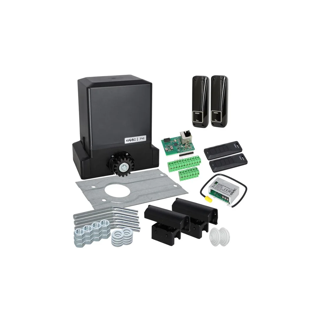 Zestaw Delta 3 - FAAC 741 SMART SIMPLY CONNECT WiFi/LAN- napęd do bramy przesuwnej do 900kg