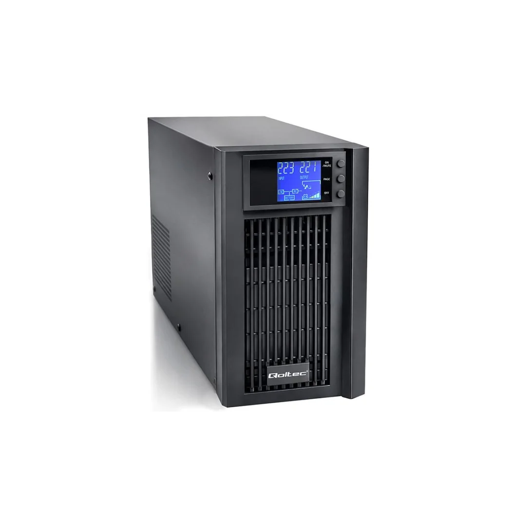 Qoltec Zasilacz awaryjny UPS Pure Sine Wave 3kVA 2400W AVR LCD Czysty Sinus