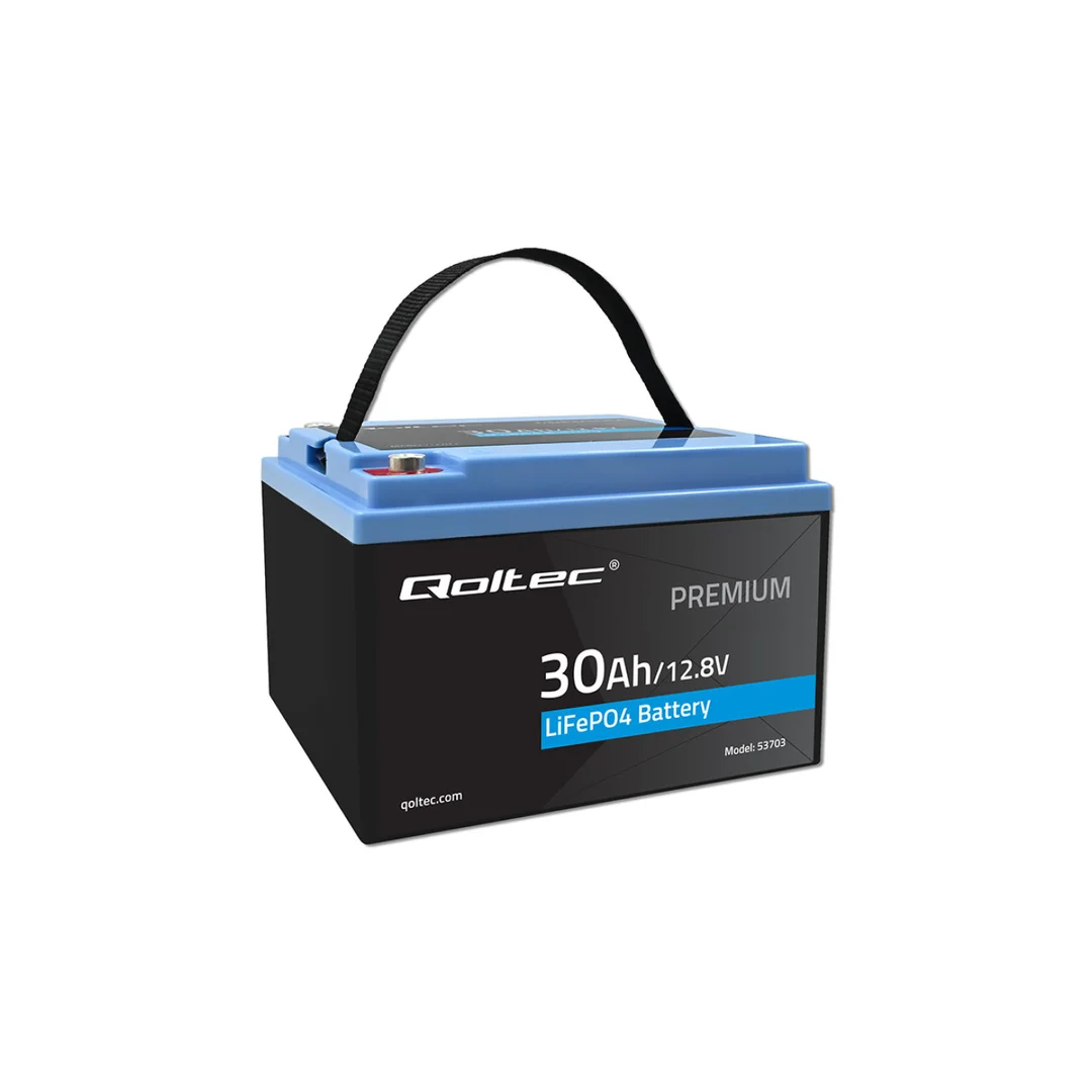 Qoltec Akumulator LiFePO4 Litowo-Żelazowo-Fosforanowy 12.8V 30Ah 384Wh BMS