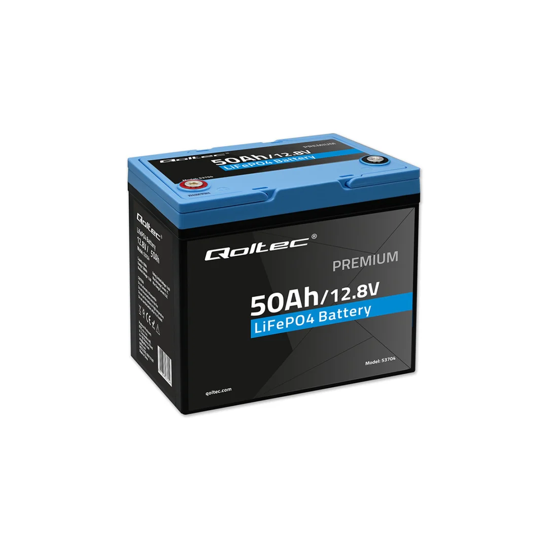 Qoltec Akumulator LiFePO4 Litowo-Żelazowo-Fosforanowy 12.8V 50Ah 640Wh BMS