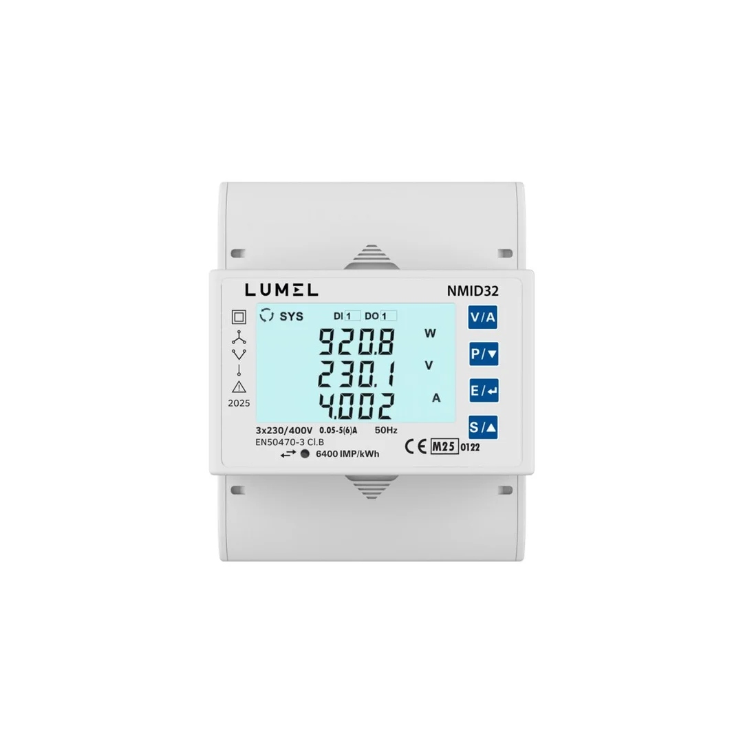 NMID32 3-fazowy licznik energii z certyfikatem MID (1/5A) (MODBUS RTU)