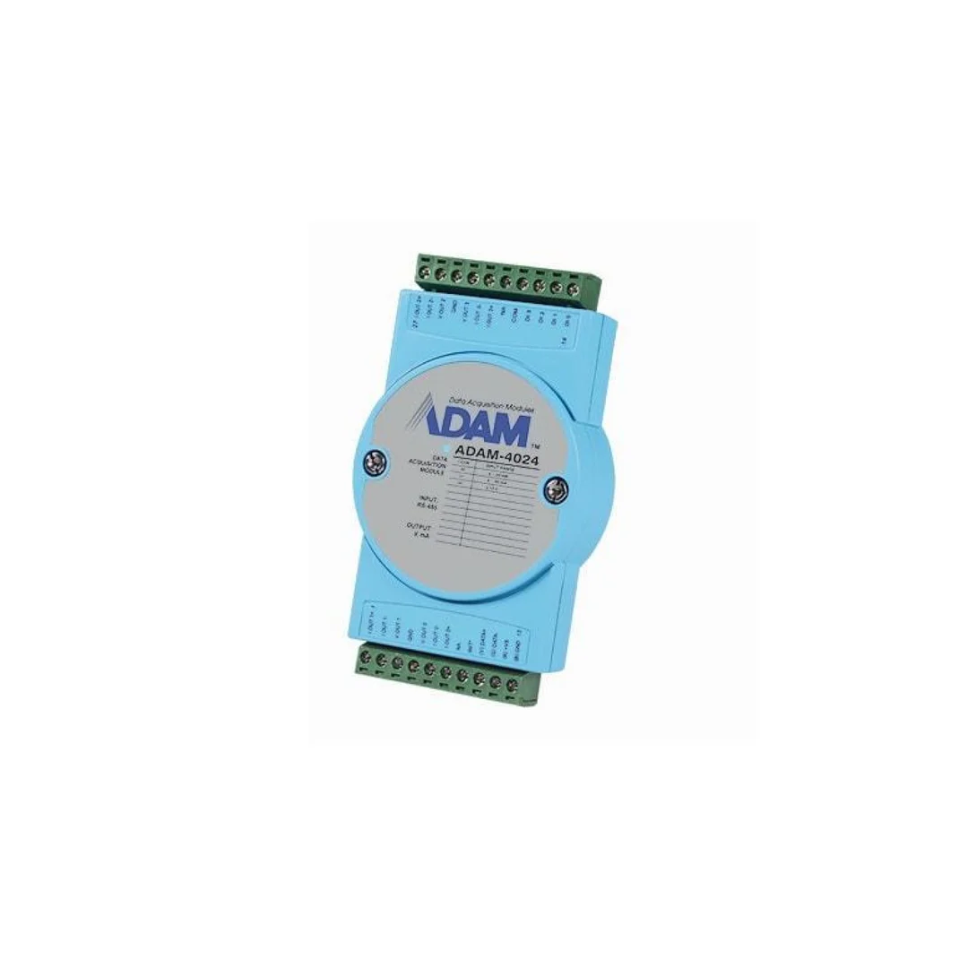 Moduł wejść/wyjść analogowych, z 4 kanałami wyjść analogowych, 4 kanałami wejść cyfrowych, obsługą Modbus RTU ADAM-4024-C