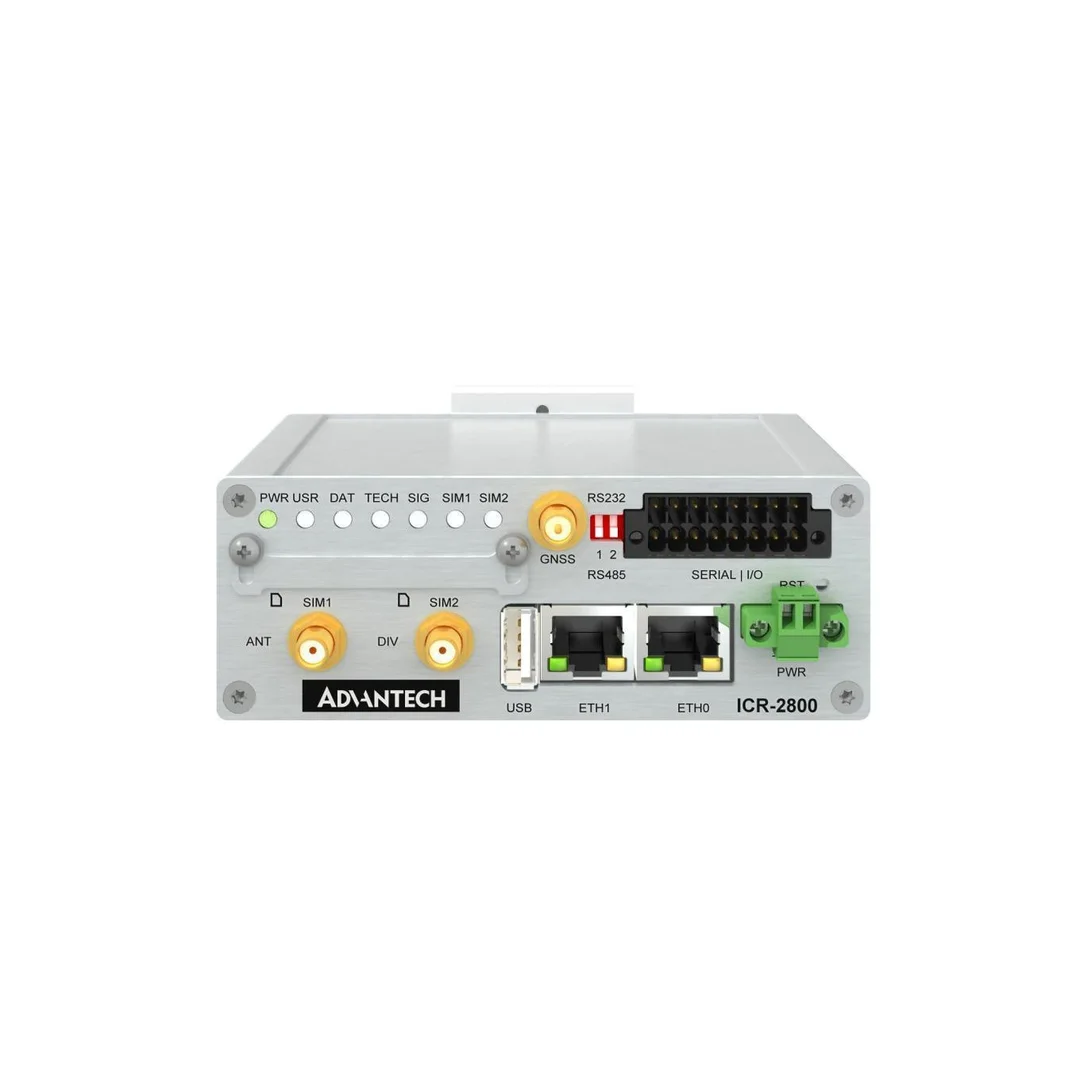 Przemysłowy router komórkowy LTE Cat. 4, z 2 x port Ethernet, 2 x port szeregowy RS232/RS485, 2 x SIM, GNSS ICR-2834GPA01