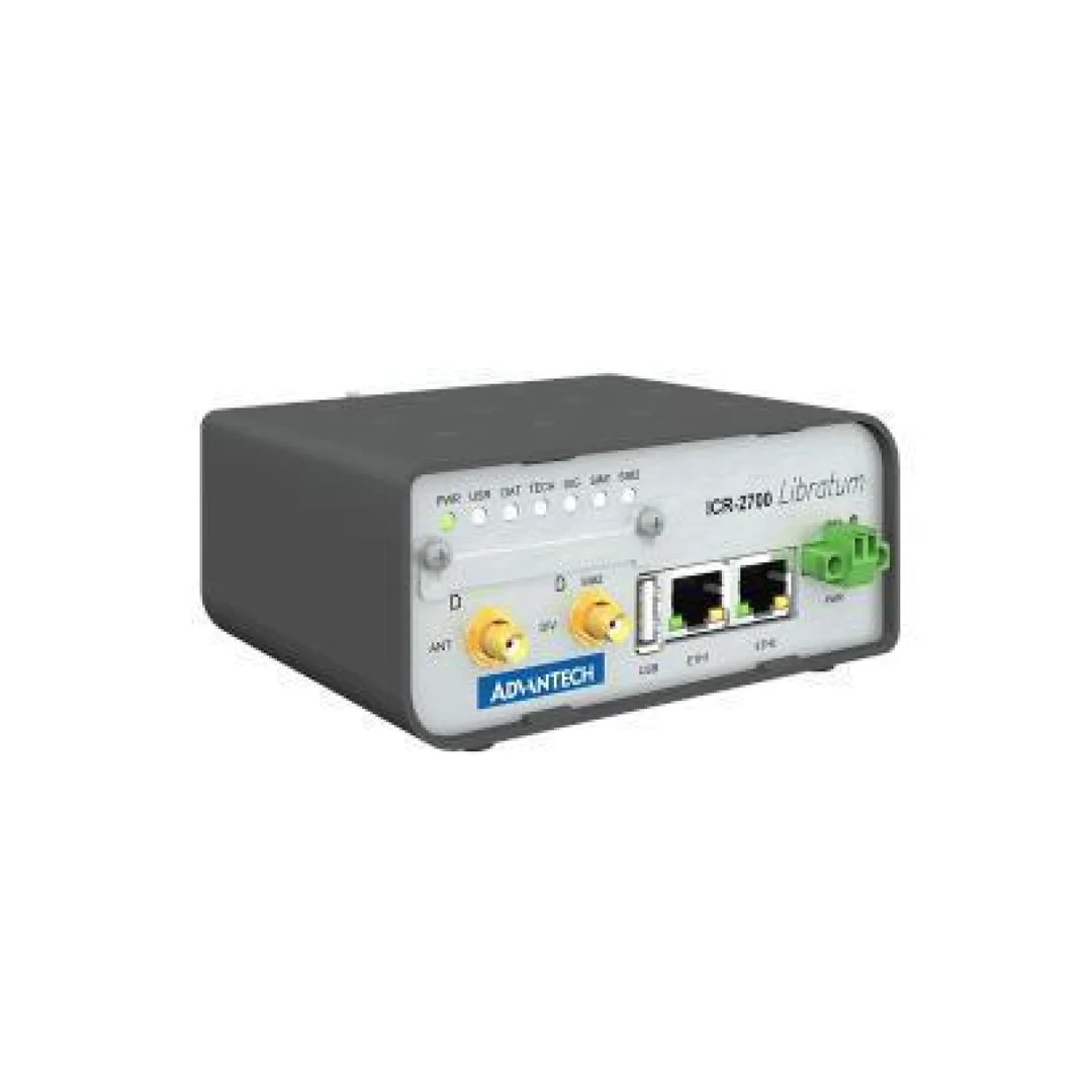 Przemysłowy router komórkowy LTE Cat. 4, z 2 x port Ethernet, 1 x USB, 2 x SIM, szerokim zakresem temperaturowym ICR-2734P