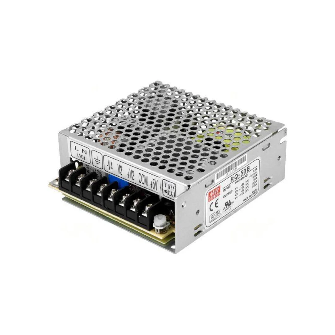 Zasilacz impulsowy do wbudowania modułowy 45,5W 5VDC OUT 4 RQ-50B