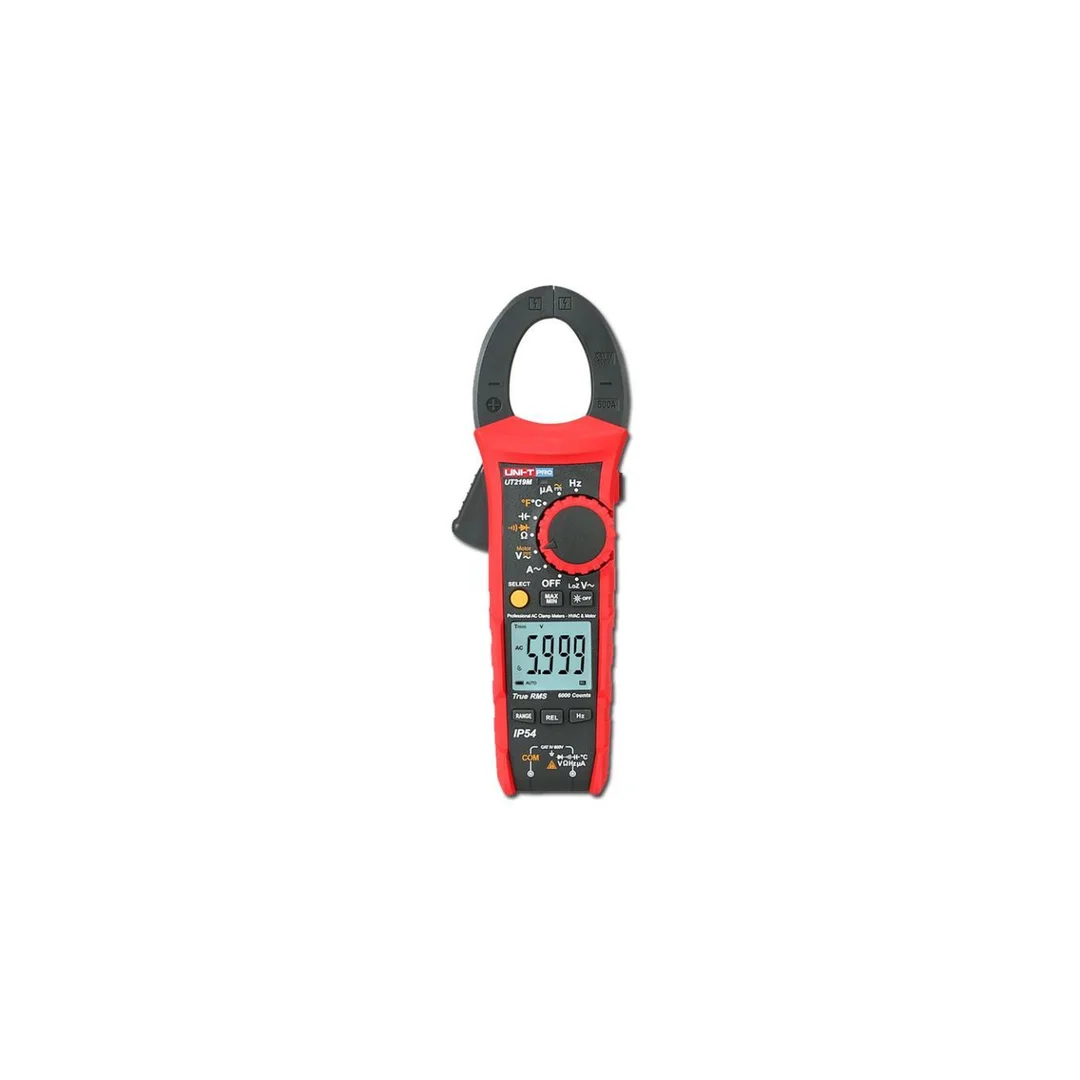 Miernik cęgowy UNI-T PRO UT-219M True RMS 600A AC/DC 600V NCV temp. pojemność częstotliwość LPF Inrush