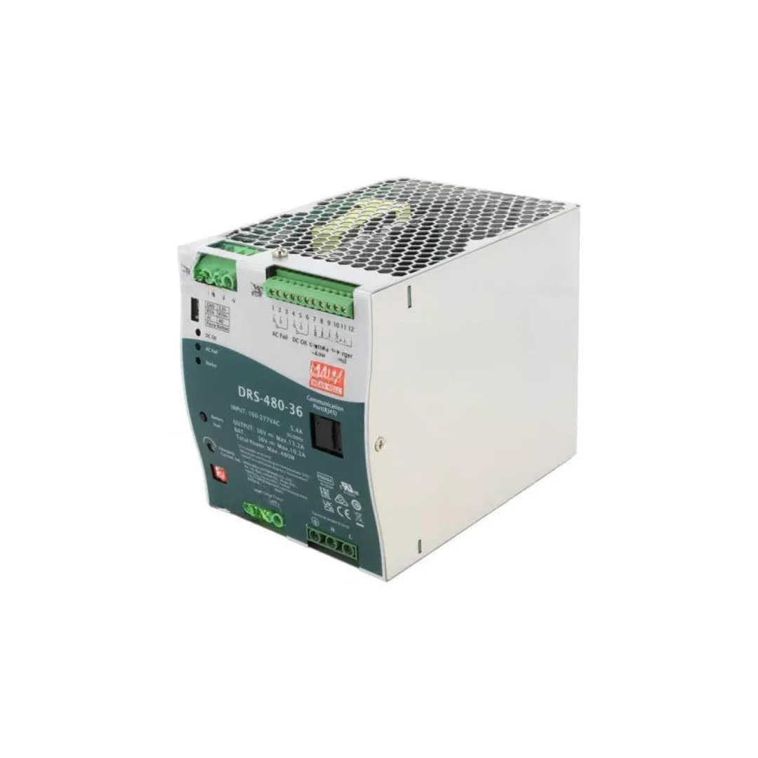 Zasilacz buforowy, na szynę DIN, 480W, 10,2A, 36VDC, 90...305VAC DRS-480-36