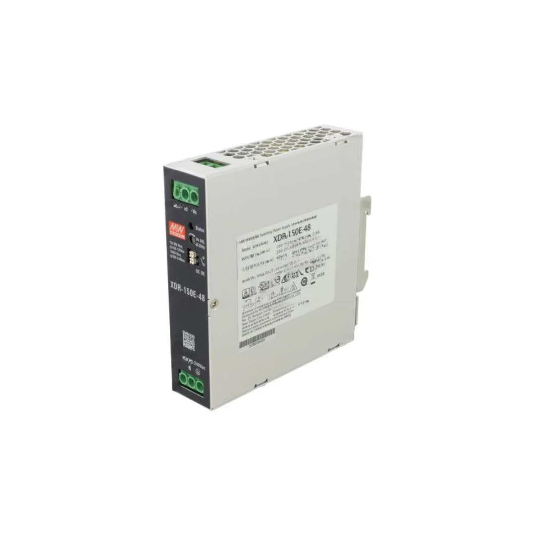 Zasilacz impulsowy, na szynę DIN, 156W, 3,25A, 48VDC, 85...264VAC XDR-150E-48