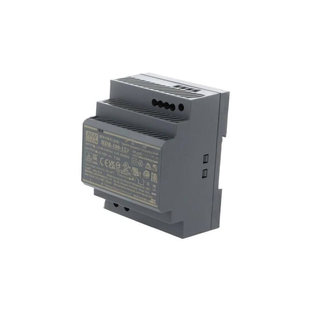 Zasilacz impulsowy, na szynę DIN, 100W, 7,5A, 12VDC, 85...264VAC HDR-100-12N