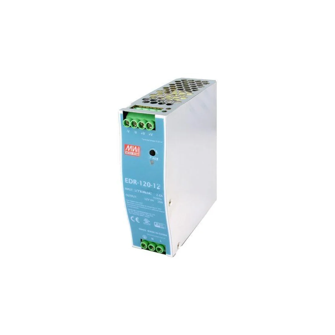 Zasilacz impulsowy, na szynę DIN, 120W, 10A, 12VDC, 90...264VAC EDR-120-12
