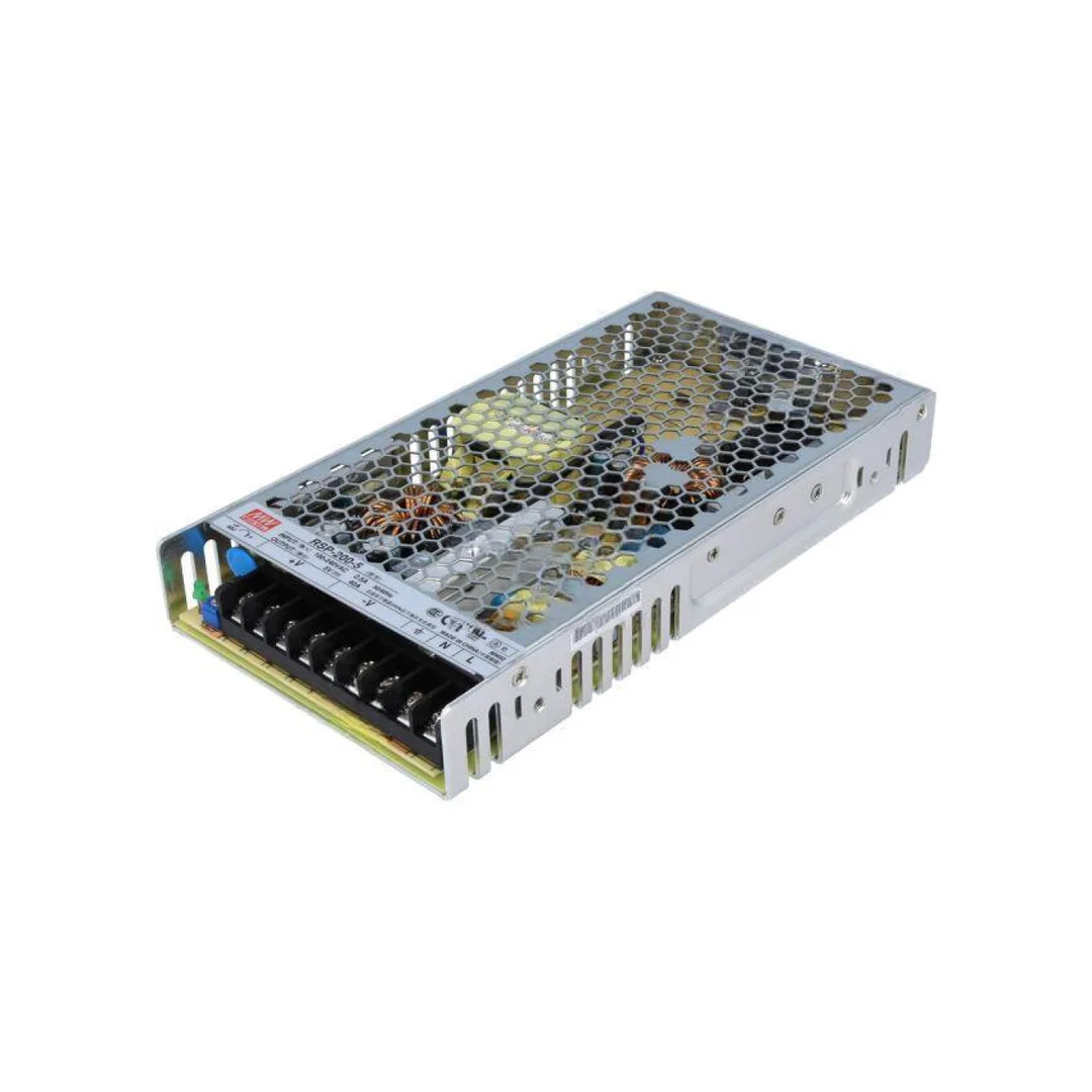 Zasilacz impulsowy, do wbudowania, modułowy, 200W, 40A, 5VDC RSP-200-5