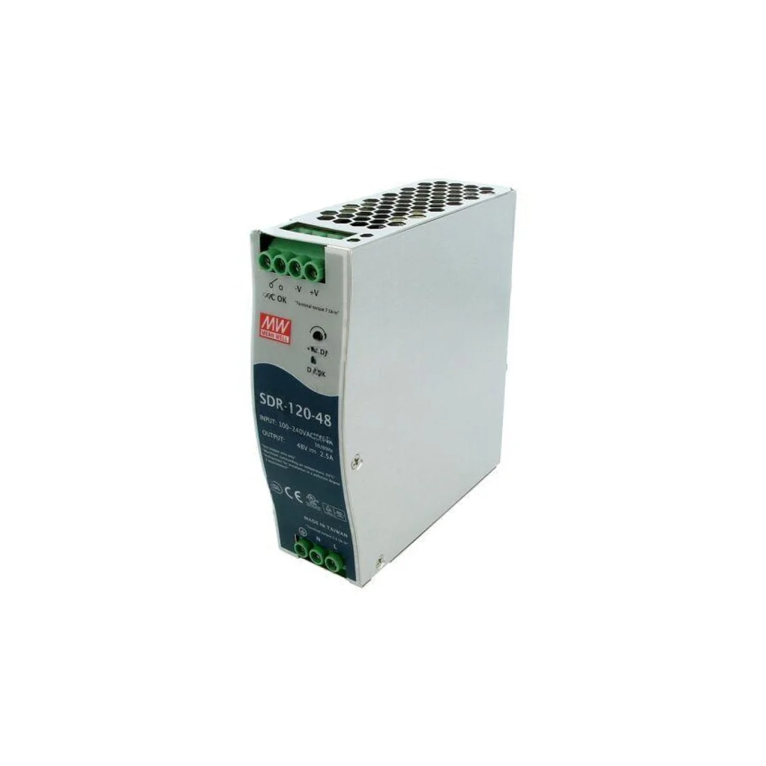 Zasilacz impulsowy, na szynę DIN, 120W, 2,5A, 48VDC, 88...264VAC SDR-120-48